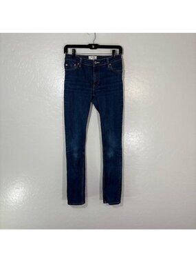 Acne Studios Jeans Womens 26x32 Blue Flex Raw Reform Skinny Stretch Denim Pants